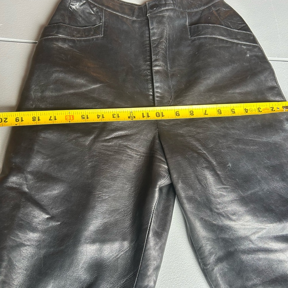 Vakko Black Leather Trousers - Picture 12 of 15